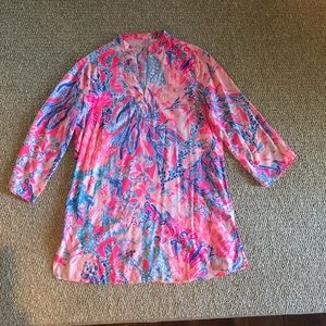 Lilly Pulitzer Light Pasha Pink Esme Cover Up